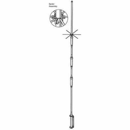 HUSTLER 4 Band Vertical Base Antenna HU53832